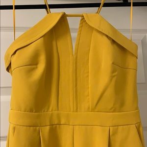 Gold Adelyn Rae Anthropologie Jumpsuit